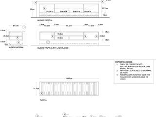 MUEBLE PARA TV, gOO Arquitectos gOO Arquitectos