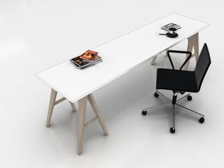 MESA DE TRABAJO, gOO Arquitectos gOO Arquitectos Minimalistische studeerkamer