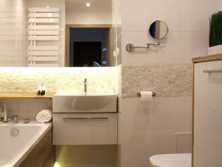 biała łazienka, abostudio abostudio Modern Bathroom