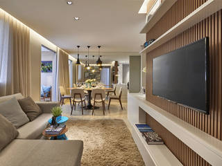 Apartamento Pampulha Fernanda Sperb Arquitetura e interiores Salas de estar modernas