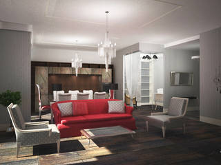 Четырехкомнатная квартира в Москве в Казарменном переулке, Best Home Best Home Eclectic style living room