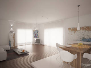 RENDERING INTERNI_LIVING DESIGN, Mario Longo Mario Longo Salas de estar modernas