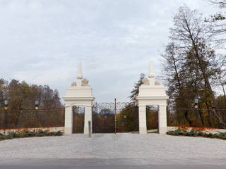 Brama ogrodzeniowa kuta - wzór G267, ALMET Kowalstwo Artystyczne ALMET Kowalstwo Artystyczne Classic style garden