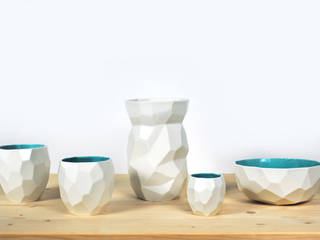 Poligon servies, Studio Lorier Studio Lorier モダンデザインの ダイニング