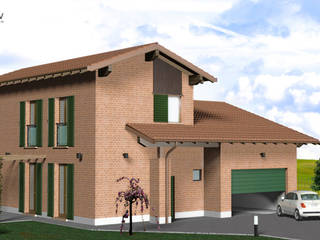 3D Render VILLETTA SINGOLA, ADVERTNEW ADVERTNEW Modern houses