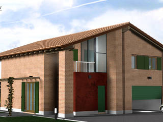 3D Render VILLETTA SINGOLA, ADVERTNEW ADVERTNEW Casas modernas