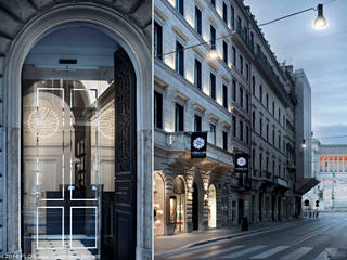 CORSO 281 - Luxury Suites Roma, CaberlonCaroppi ItalianTouchArchitects CaberlonCaroppi ItalianTouchArchitects บ้านและที่อยู่อาศัย