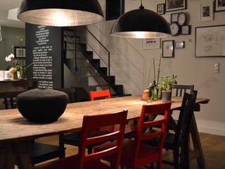 Maison L, Courants Libres Courants Libres Industrial style dining room