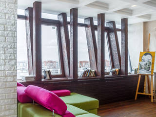 Пентхаус в Санкт-Петербурге, Very'Wood Very'Wood Industrial style living room