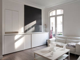 Un Triplex familial- Paris- 2e, ATELIER FB ATELIER FB Soggiorno moderno