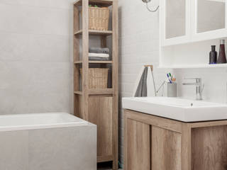 KOLORY KAWY, KODO projekty i realizacje wnętrz KODO projekty i realizacje wnętrz Scandinavian style bathrooms