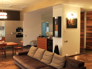 Модная квартира., Fusion Design Fusion Design Eclectic style living room