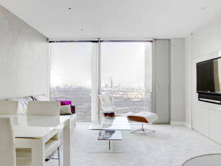 Canary Wharf Living Room Primrose Interiors Moderne Wohnzimmer