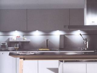 NX902 mat glas steen grijs, Eiland de Wild Keukens Eiland de Wild Keukens Cocinas de estilo minimalista