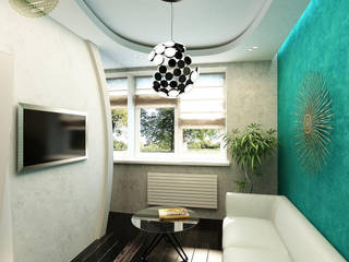 Лаконичная гостевая, Anfilada Interior Design Anfilada Interior Design Phòng khách phong cách tối giản