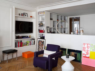 Autour d’une entrée- Paris- 1e, ATELIER FB ATELIER FB Modern living room