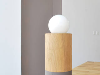 Lampe "LUNE"02, Studio OPEN DESIGN Studio OPEN DESIGN Minimalist Oturma Odası Masif Ahşap