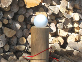 Lampe "LUNE"02, Studio OPEN DESIGN Studio OPEN DESIGN Minimalistische woonkamers Massief hout