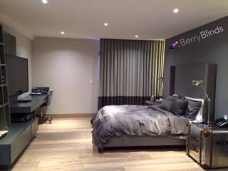 CORTINAS Y PERSIANAS RESIDENCIA EN SANTA FE, BERRY BLINDS INTERIORISMO BERRY BLINDS INTERIORISMO شبابيك