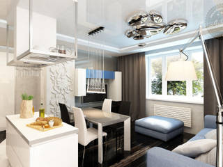 50 оттенков серого, Anfilada Interior Design Anfilada Interior Design Livings de estilo ecléctico