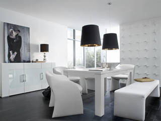 Mesa de Comedor Blanco, Livingo España Livingo España クラシックデザインの ダイニング