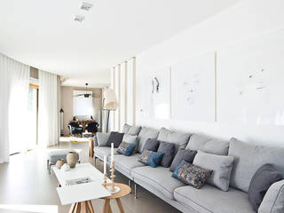 Appartement carte blanche, Anne-Maud & Natacha Anne-Maud & Natacha Salon moderne