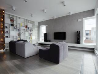 Mieszkanie Mokotów, Devangari Design Devangari Design Scandinavian style living room