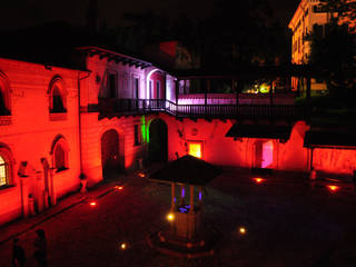 LIGHT#15. Medieval Sensation Colours - Centro Medioevo - Olgiate Comasco, Romano Baratta Lighting Studio Romano Baratta Lighting Studio Rumah Gaya Eklektik