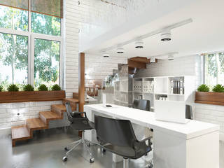 ЭКО-офис, ELIZABETH STUDIO DESIGN ELIZABETH STUDIO DESIGN Commercial spaces