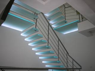 zwevende glazen Allstairs bordes trappen, Allstairs Trappenshowroom Allstairs Trappenshowroom Treppe