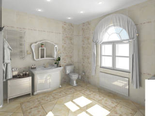 Санузел в классическом стиле, Гурьянова Наталья Гурьянова Наталья Classic style bathroom