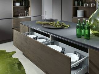 KÜCHENIMPRESSIONEN, DESIGNWERK Christl DESIGNWERK Christl Cocinas de estilo moderno Estanterías y gavetas