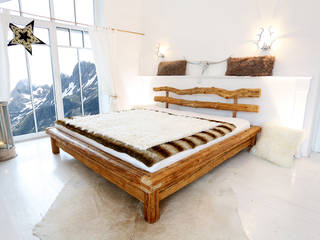 Ausstrecken. Einrollen. Träumen. - Altholz Bett aus naturbelassenem Massivholz DESIGNWERK Christl SchlafzimmerBetten und Kopfteile