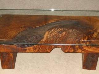 Rustic Oak Coffee Table, Something Wood Something Wood Ruang Keluarga Gaya Rustic