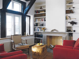 Umnutzung altes Brauhaus, v. Bismarck Architekt v. Bismarck Architekt Country style living room