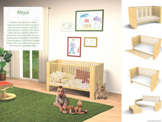 Maya - The Convertible Crib, Raphael Klaffenböck - Design und Produktmanagement Raphael Klaffenböck - Design und Produktmanagement Chambre d'enfant moderne