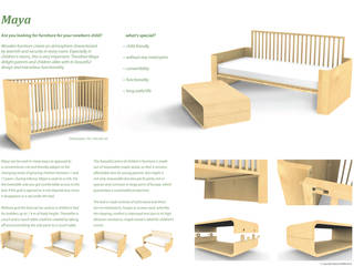 Maya - The Convertible Crib, Raphael Klaffenböck - Design und Produktmanagement Raphael Klaffenböck - Design und Produktmanagement Quarto infantil moderno