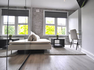 Apartments in Nothing Hill, London, Pergo Pergo Industrial style living room