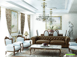 Arredo classico di un soggiorno di lusso, Arienti Design Arienti Design Salas de jantar clássicas