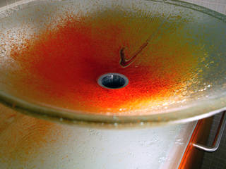 Becken ohne LED-Rückwand, Magma Glasdesign GmbH Magma Glasdesign GmbH 現代浴室設計點子、靈感&圖片