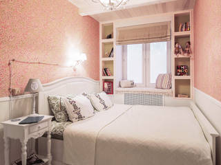 Квартира на Войковской Pakers, ДизайновТочкаРу ДизайновТочкаРу Country style bedroom