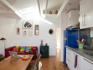 2 Appartements Réunis -Paris-10e, ATELIER FB ATELIER FB モダンな キッチン