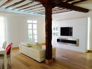 Decoración de interiores con chimenea de bioetanol XXL en Logroño, Shio Concept Shio Concept Modern living room