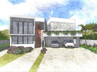 Projeto Residencial - Pedra Alta, aei arquitetura e interiores aei arquitetura e interiores บ้านและที่อยู่อาศัย