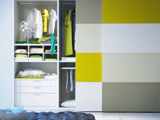 'Metropolis' 2 sliding door wardrobe by Mobilstella homify 모던스타일 침실 옷장 & 벽장