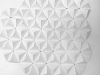 Origami, astrid louchart astrid louchart Minimalist Duvar & Zemin Kâğıt