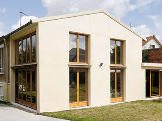 Réfection complète d’une maison à Colombes + extension, 170m² , ATELIER FB ATELIER FB Maisons modernes