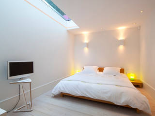 Basement Bedroom Gullaksen Architects Skandinavische Schlafzimmer