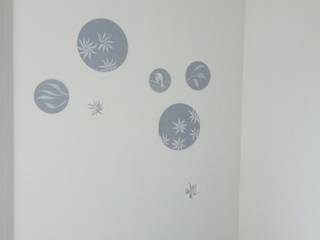 Décor mural pour bébé délicat, Bleu d'avril Bleu d'avril 모던스타일 아이방