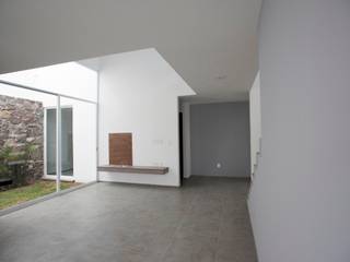 Casa Pitahayas 61, Zibatá, El Marqués, Querétaro, JF ARQUITECTOS JF ARQUITECTOS Salones minimalistas
